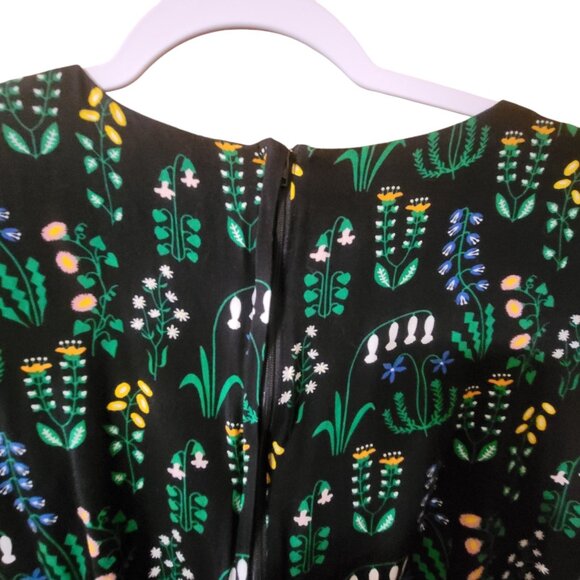 Collectif X ModCloth Titta Greenhouse Floral PlaySuit US 14/UK 18 Ruffled Sleeve - Picture 6 of 16